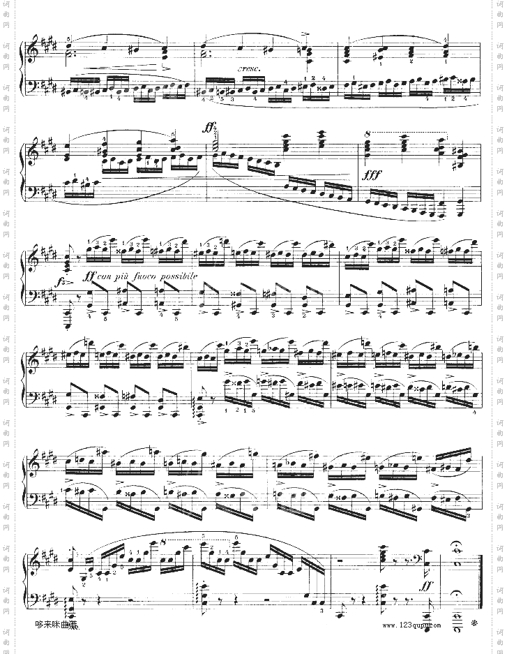 练习曲OP.10-No4-肖邦