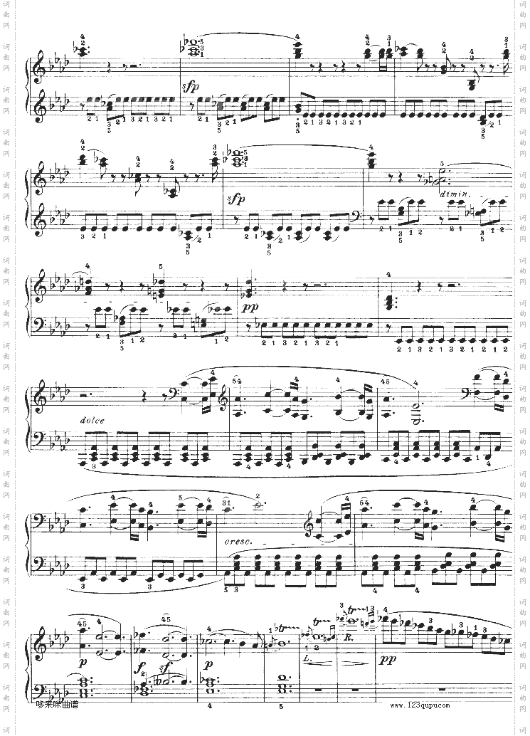 热情奏鸣曲-作品57号第二十三钢琴奏鸣曲-贝多芬