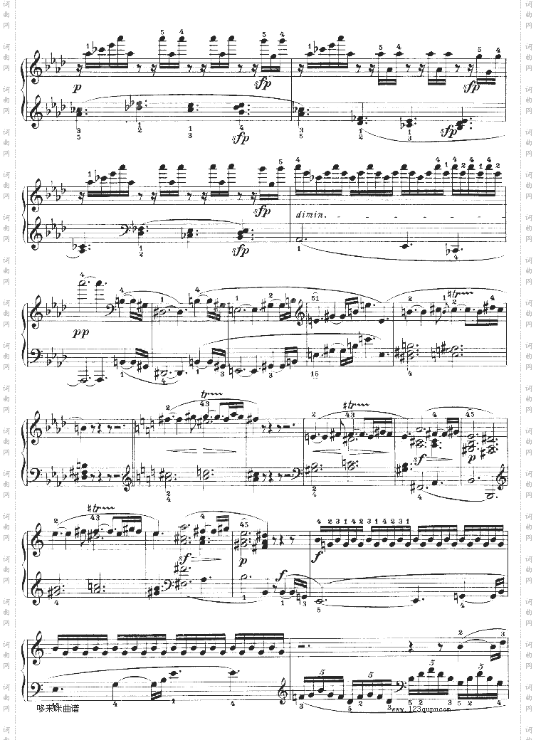 热情奏鸣曲-作品57号第二十三钢琴奏鸣曲-贝多芬