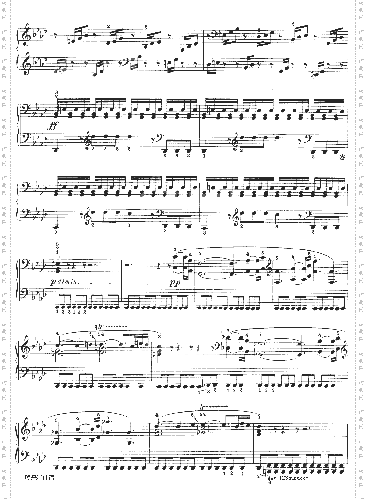 热情奏鸣曲-作品57号第二十三钢琴奏鸣曲-贝多芬