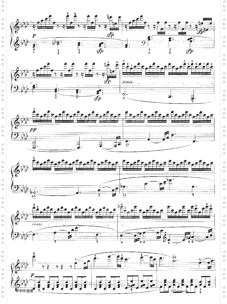 热情奏鸣曲-作品57号第二十三钢琴奏鸣曲-贝多芬