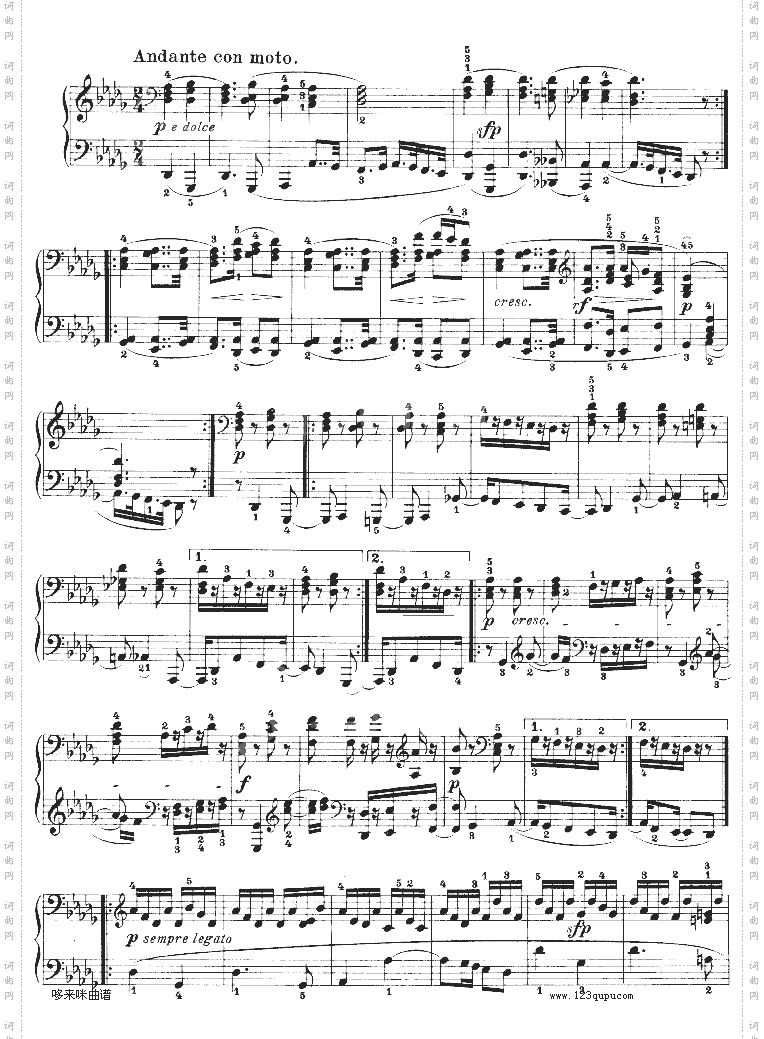 热情奏鸣曲-作品57号第二十三钢琴奏鸣曲-贝多芬