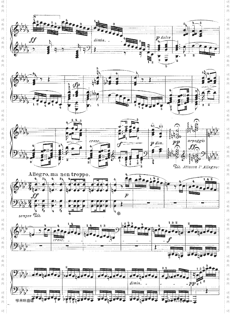 热情奏鸣曲-作品57号第二十三钢琴奏鸣曲-贝多芬