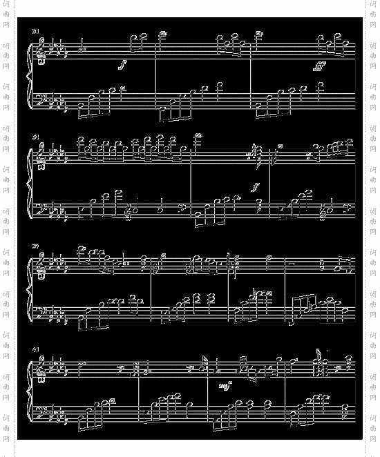 眼泪钢琴曲Tears一往琴声改