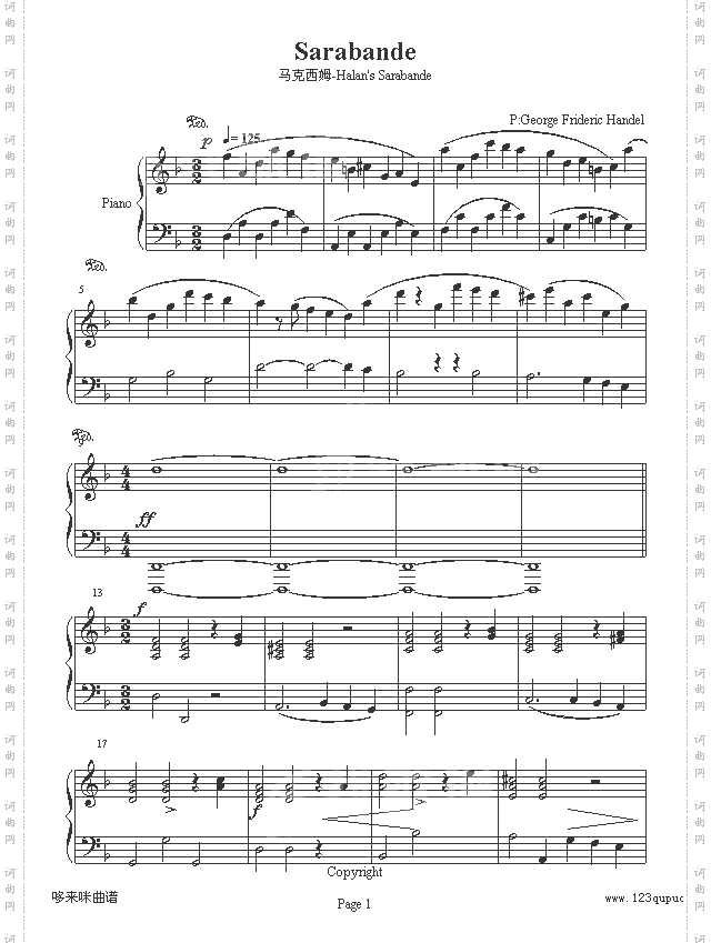 Handel’sSarabande韓德爾薩拉邦-马克西姆