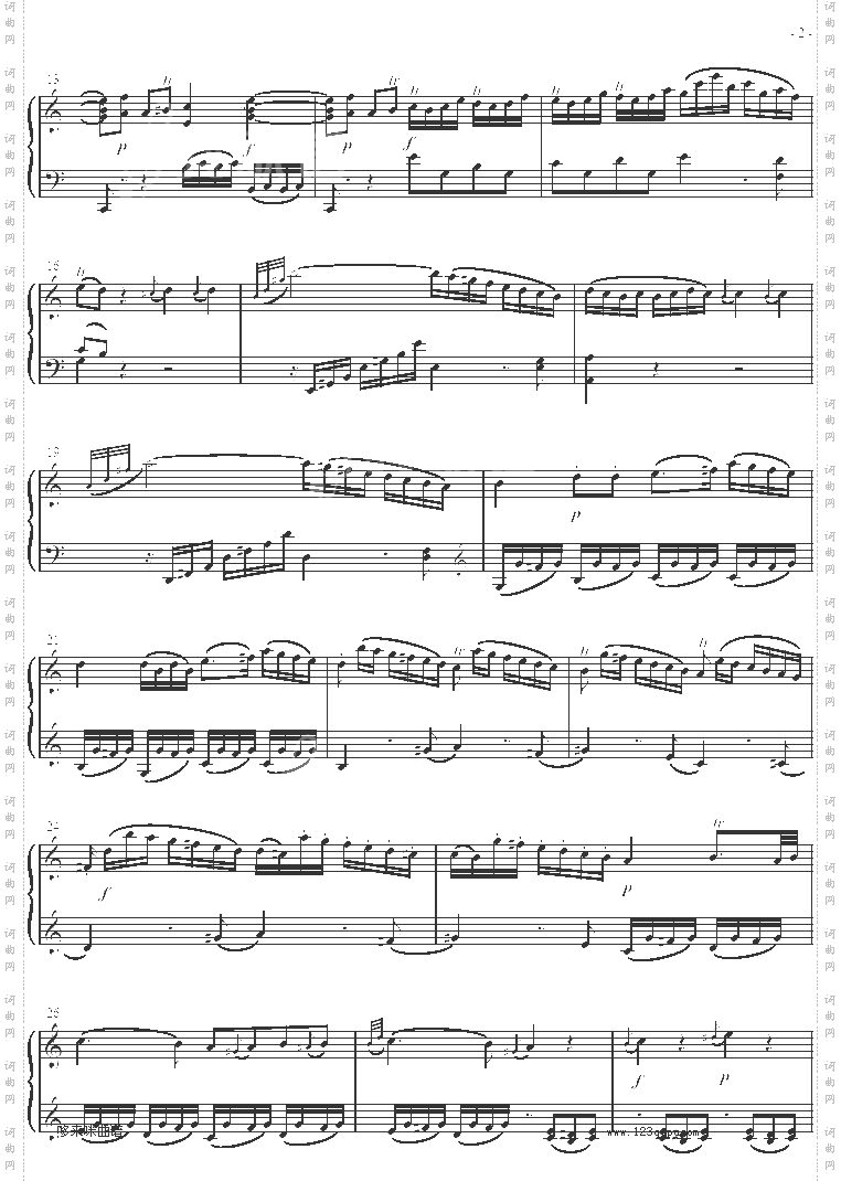 奏鸣曲SonatasK279Mvt.1-莫扎特