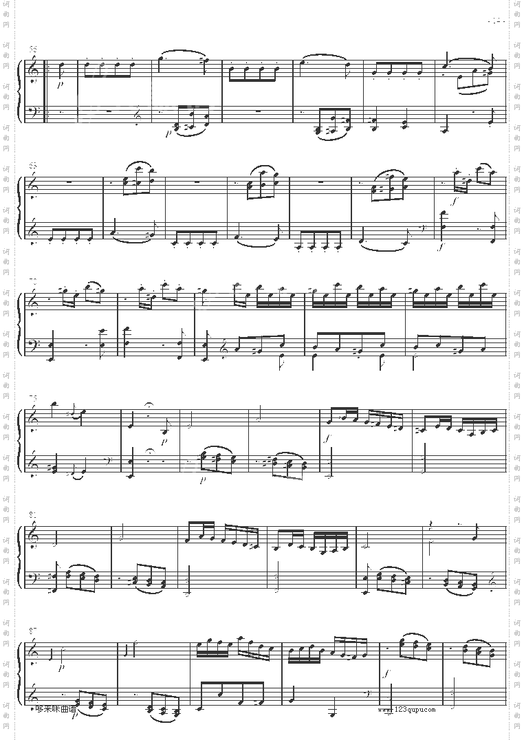 奏鸣曲SonatasK279Mvt.3-莫扎特