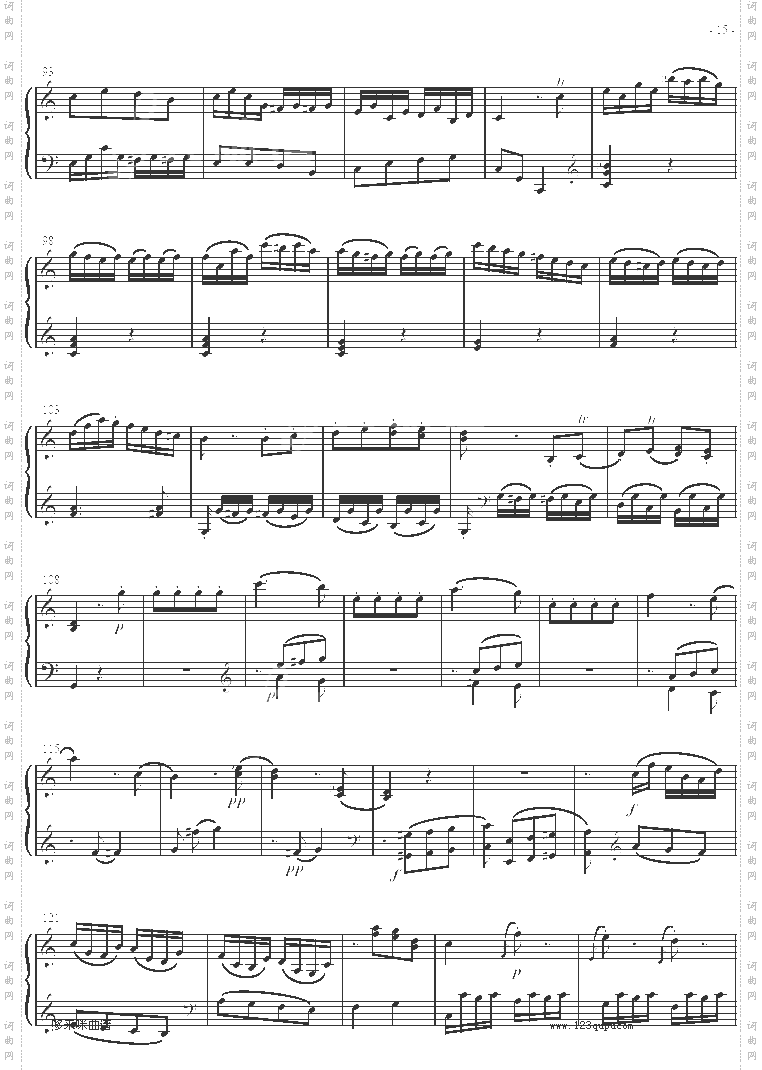 奏鸣曲SonatasK279Mvt.3-莫扎特