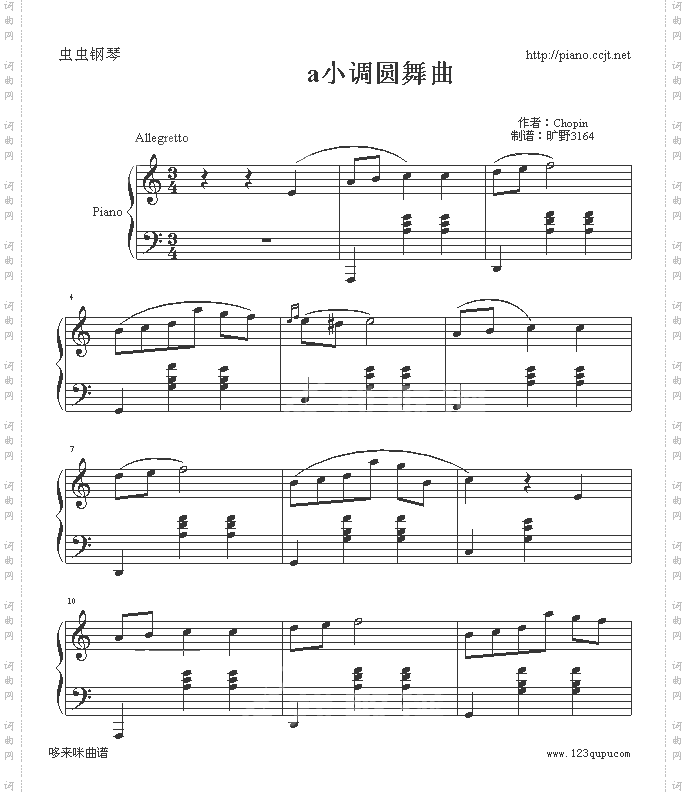 a小调圆舞曲-肖邦