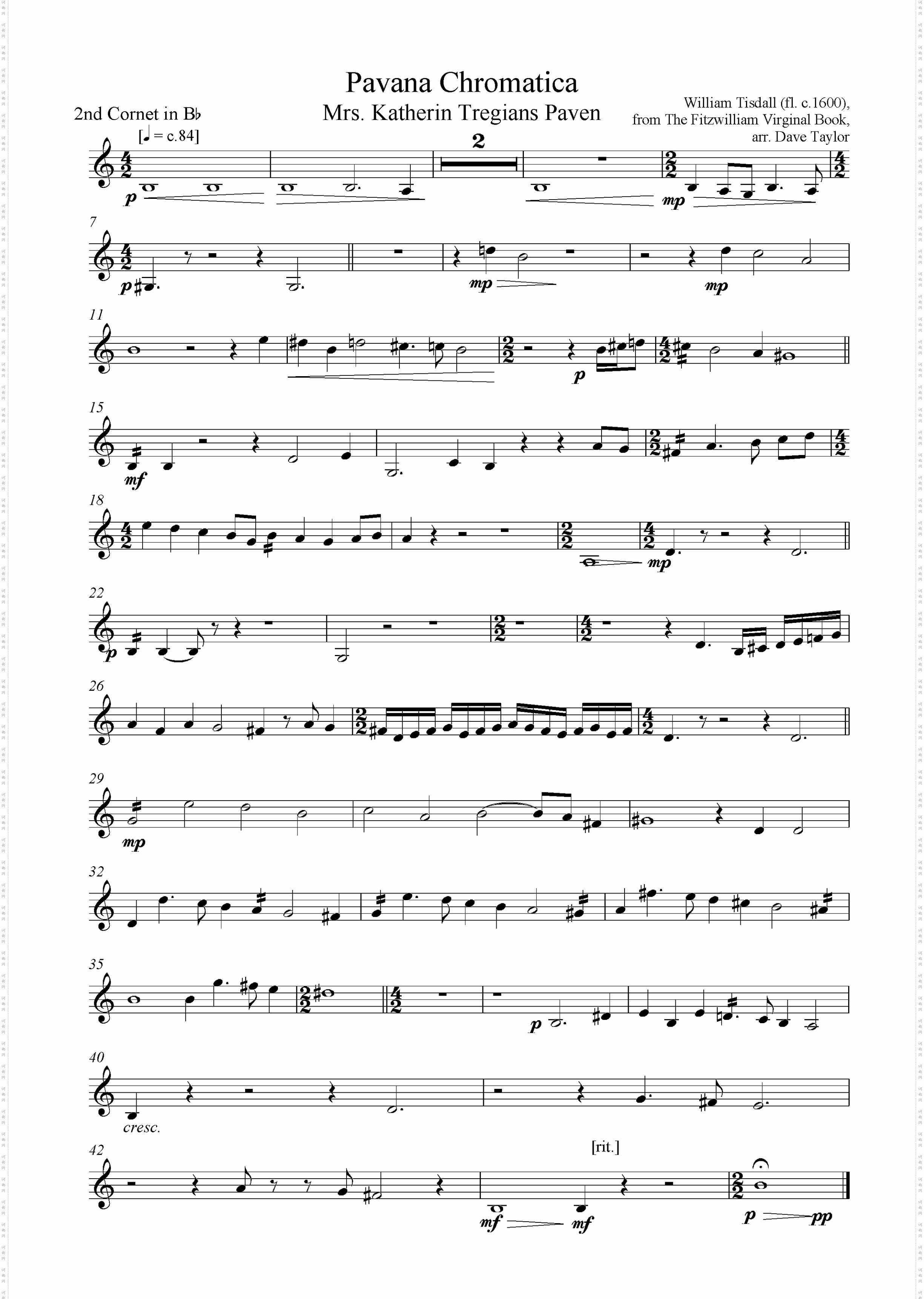 2nd Cornet in Bb