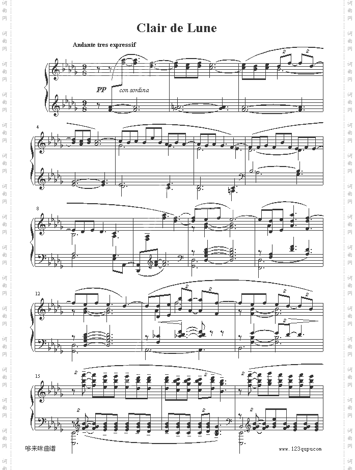 ClairdeLune-德彪西
