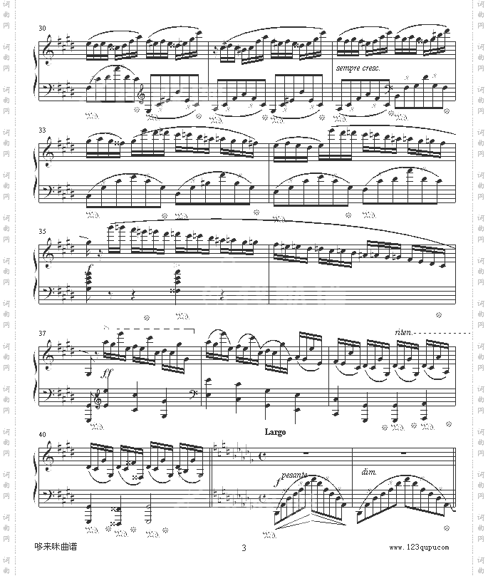 幻想即兴曲-滴漏打谱-肖邦