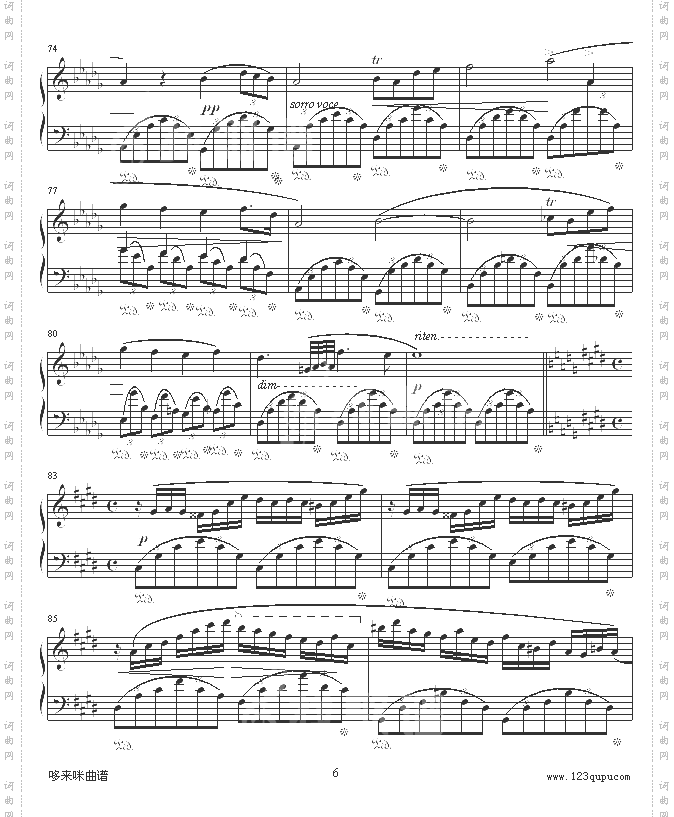 幻想即兴曲-滴漏打谱-肖邦