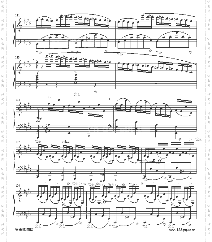 幻想即兴曲-滴漏打谱-肖邦