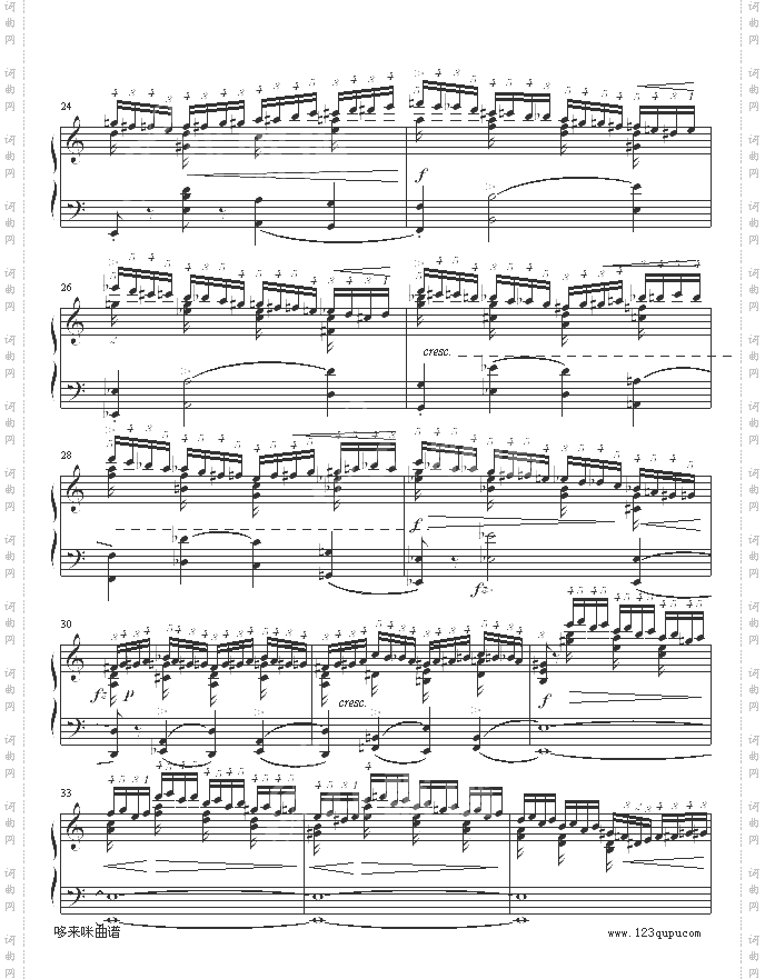 练习曲OP10No2-肖邦