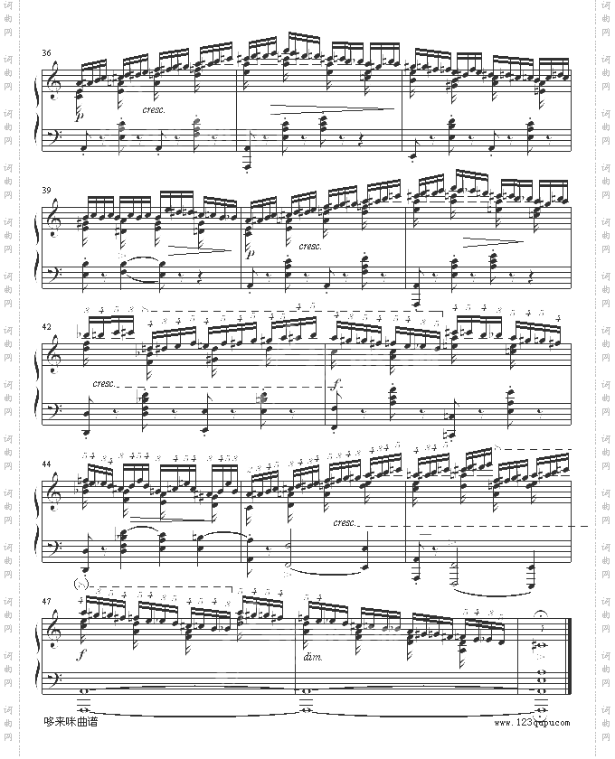 练习曲OP10No2-肖邦