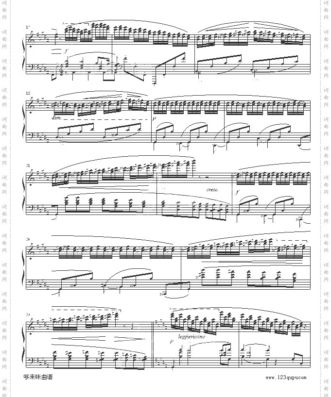 练习曲OP25No6-肖邦