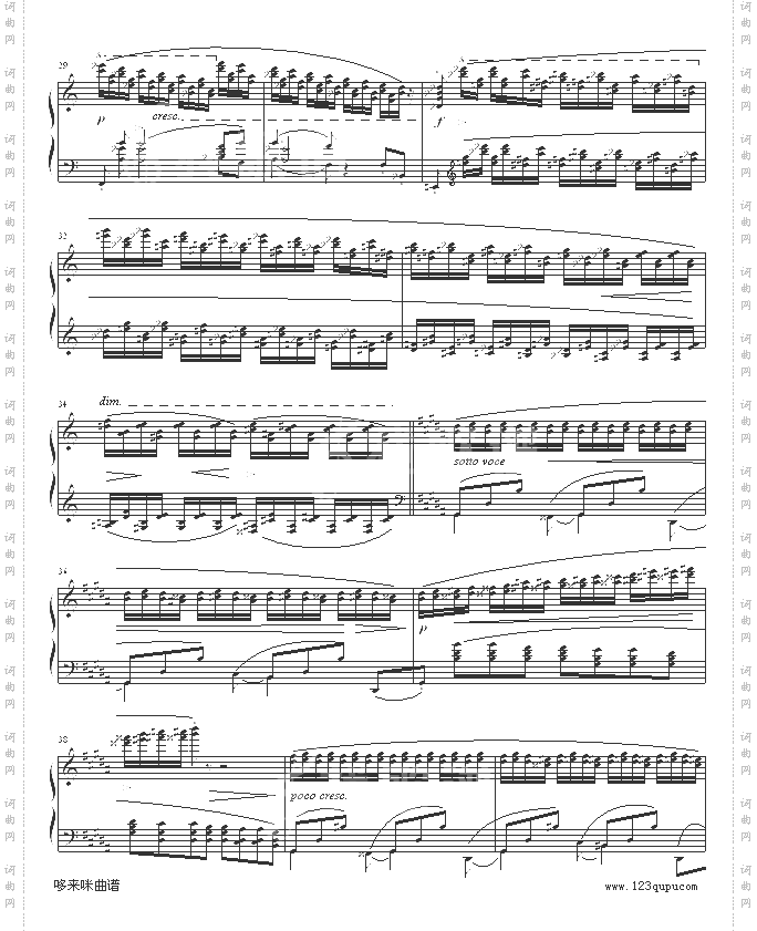 练习曲OP25No6-肖邦