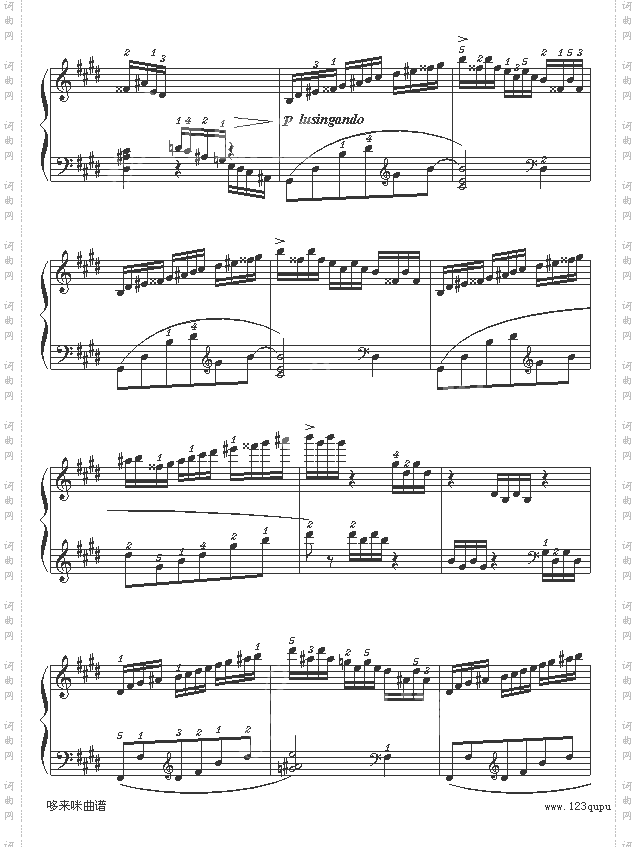 E大调练习曲-莫什科夫斯基