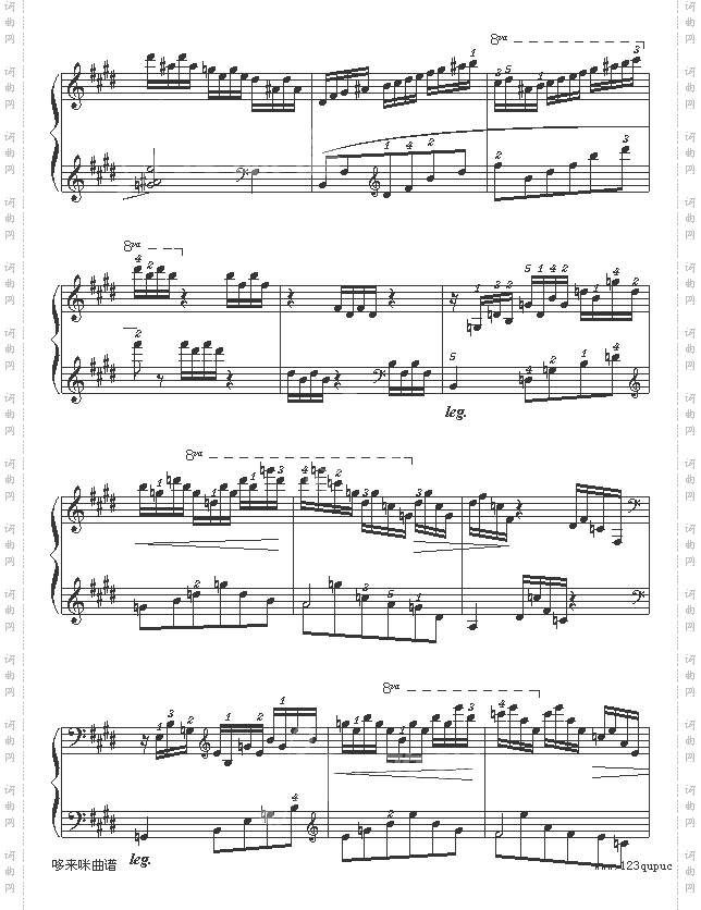 E大调练习曲-莫什科夫斯基