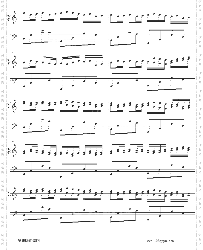 卡农-简单和弦版-帕赫贝尔-Pachelbel