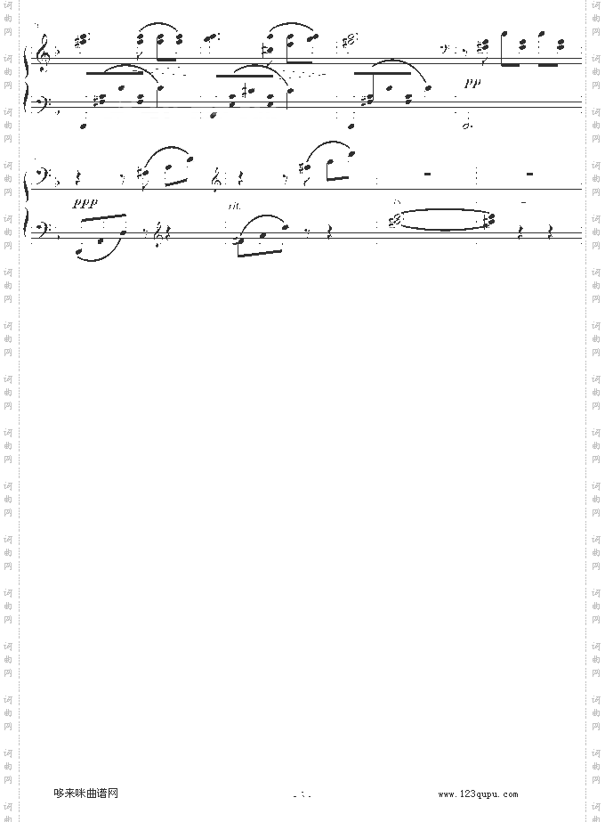 小夜曲-左手简易版-舒伯特