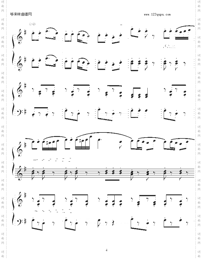 巡逻兵进行曲-四手联弹-弗兰克·米查姆