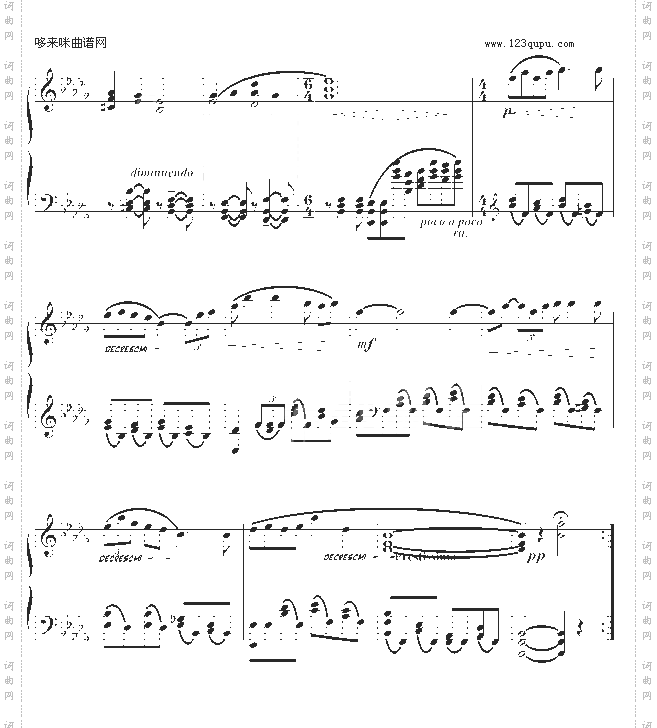 草原情歌--------《内蒙古民歌主题钢琴小曲七首》之四-中国名曲
