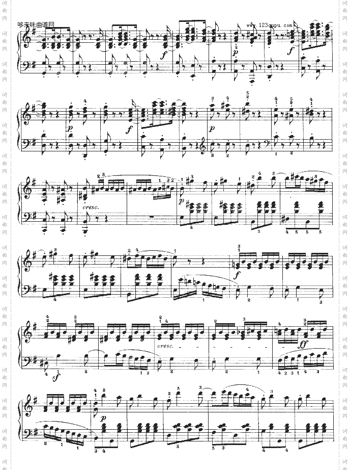 第十六钢琴奏鸣曲-Op.31No.1-贝多芬