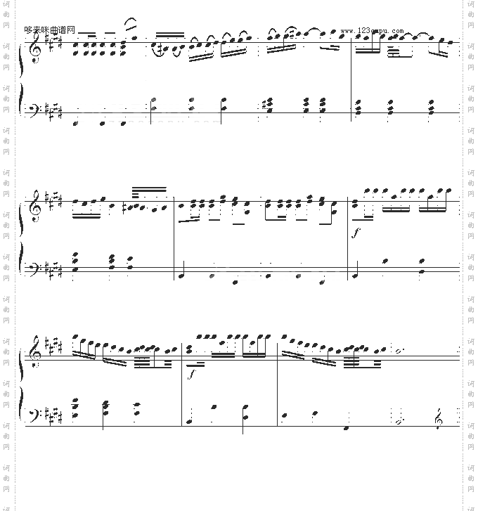 E大调奏鸣曲-世界名曲