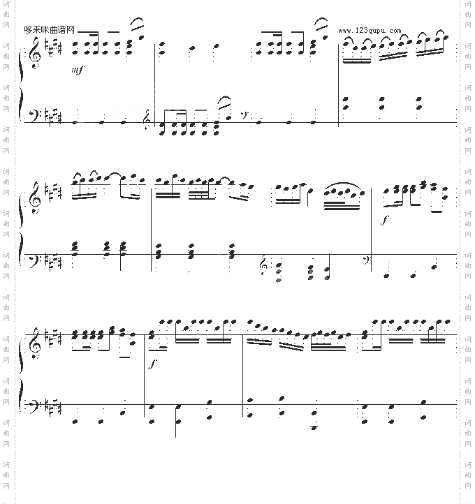 E大调奏鸣曲-世界名曲