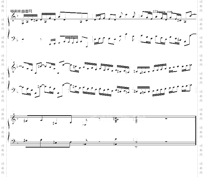 巴赫第一键盘钢琴乐协奏曲第一乐章-巴赫