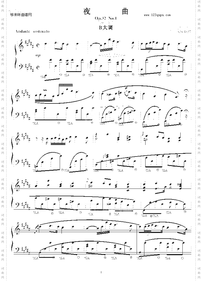 B大调夜曲Op.32No.1-肖邦
