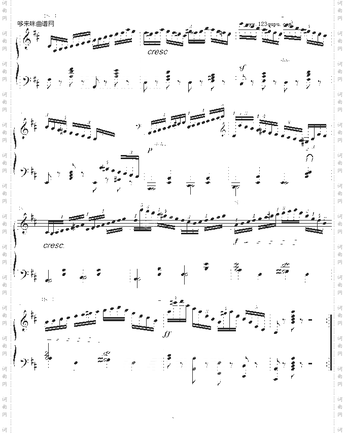 练习曲Op.740No.3-车尔尼