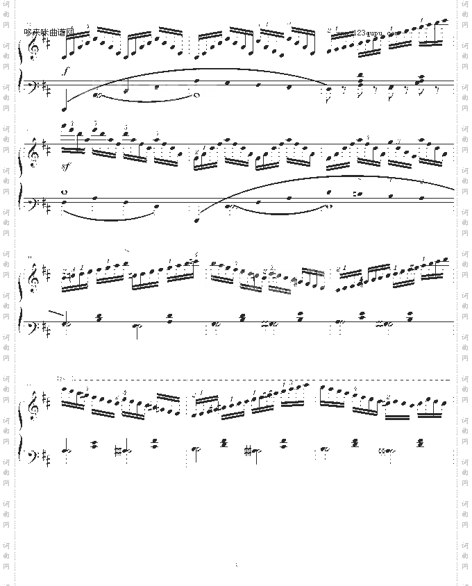 练习曲Op.740No.3-车尔尼