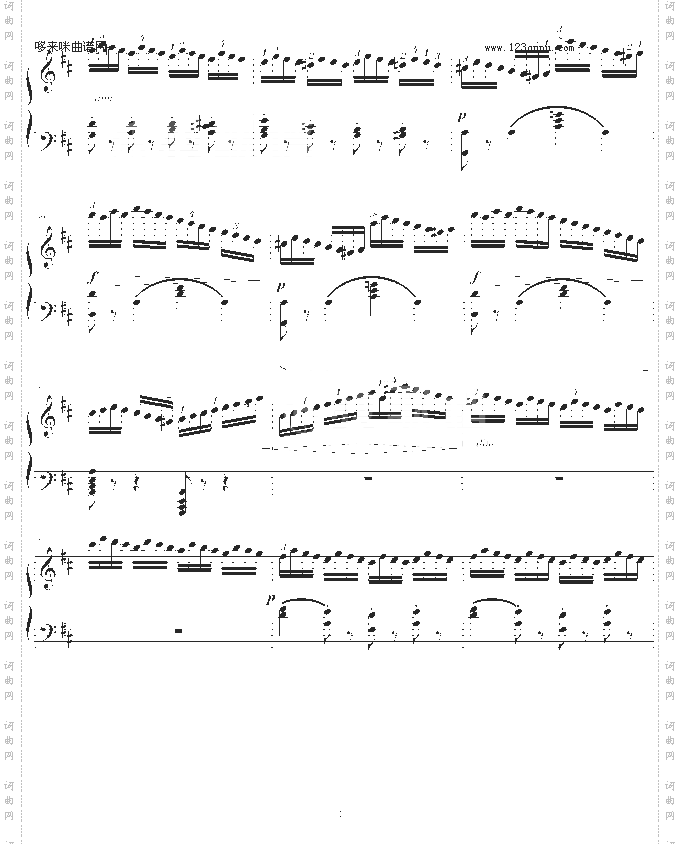 练习曲Op.740No.3-车尔尼