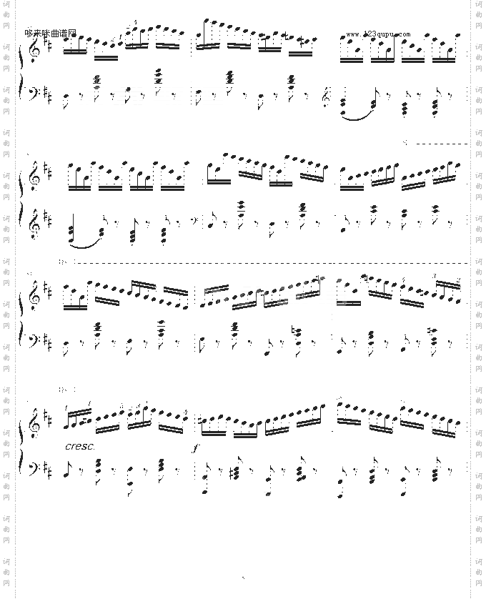 练习曲Op.740No.3-车尔尼