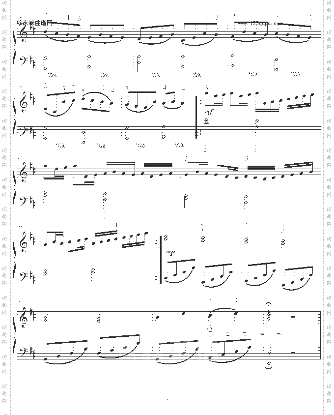 卡农-带指法超简单版-帕赫贝尔-Pachelbel