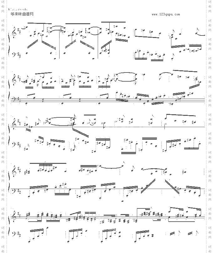 随想曲Op.76No.2-勃拉姆斯