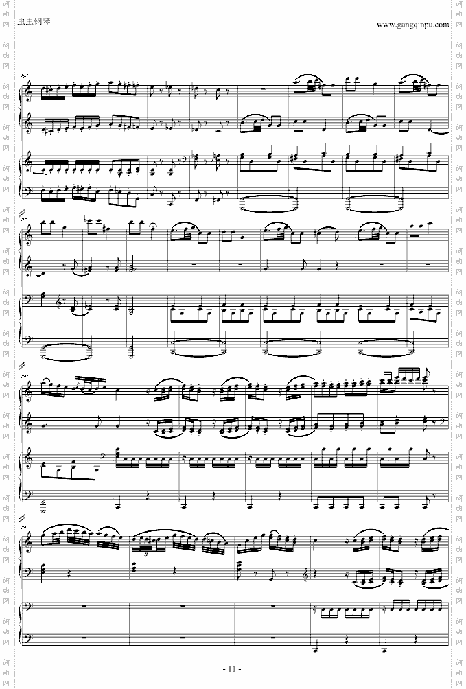 C大调四手联弹琴奏鸣曲第三乐章