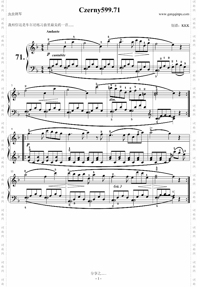 Czeny599.71标注指法