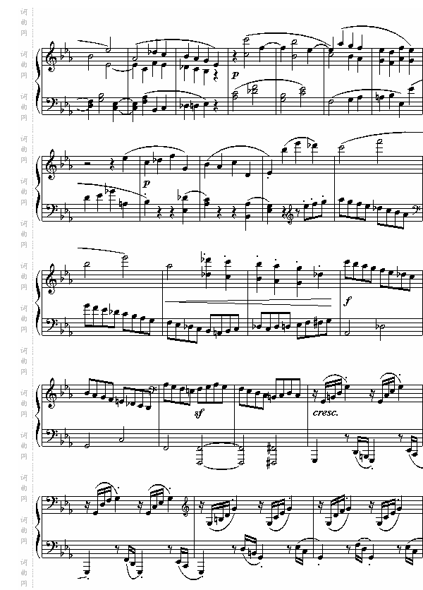 悲怆奏鸣曲第三乐章
