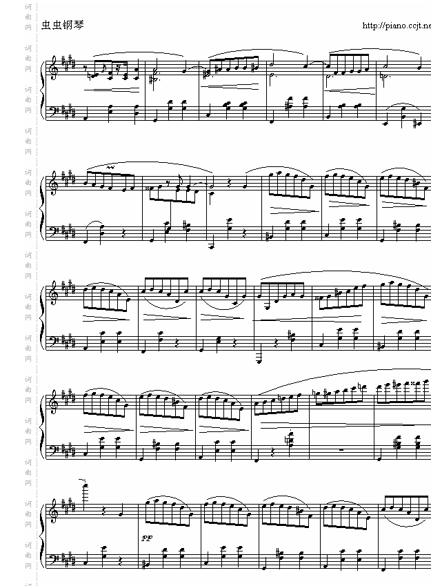 肖邦-chopin升C小调圆舞曲