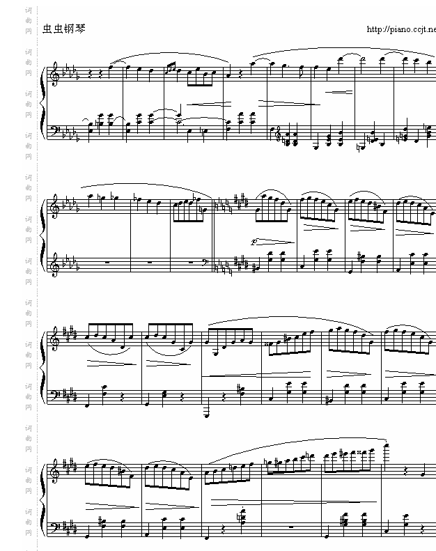 肖邦-chopin升C小调圆舞曲
