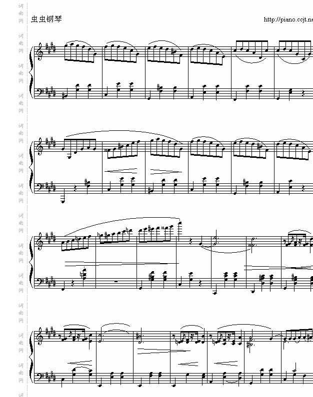 肖邦-chopin升C小调圆舞曲
