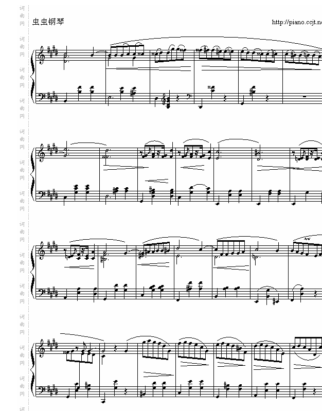 肖邦-chopin升C小调圆舞曲