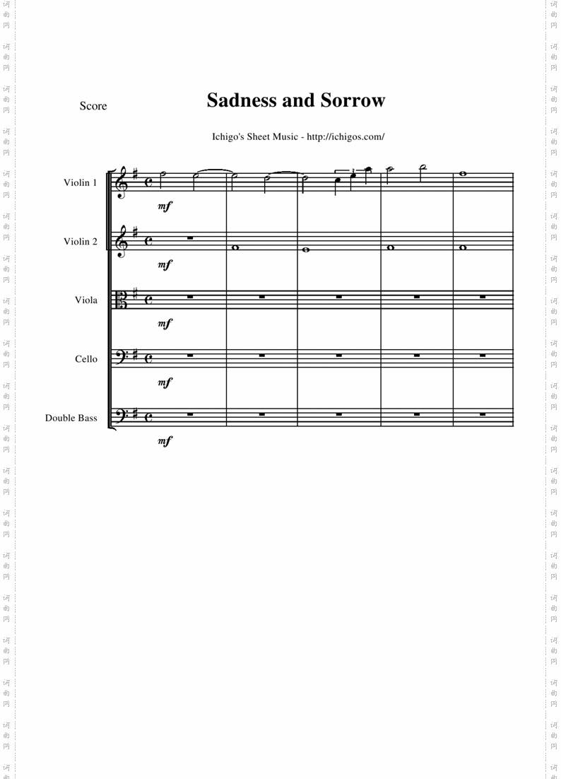 SadnessandSorrowscore