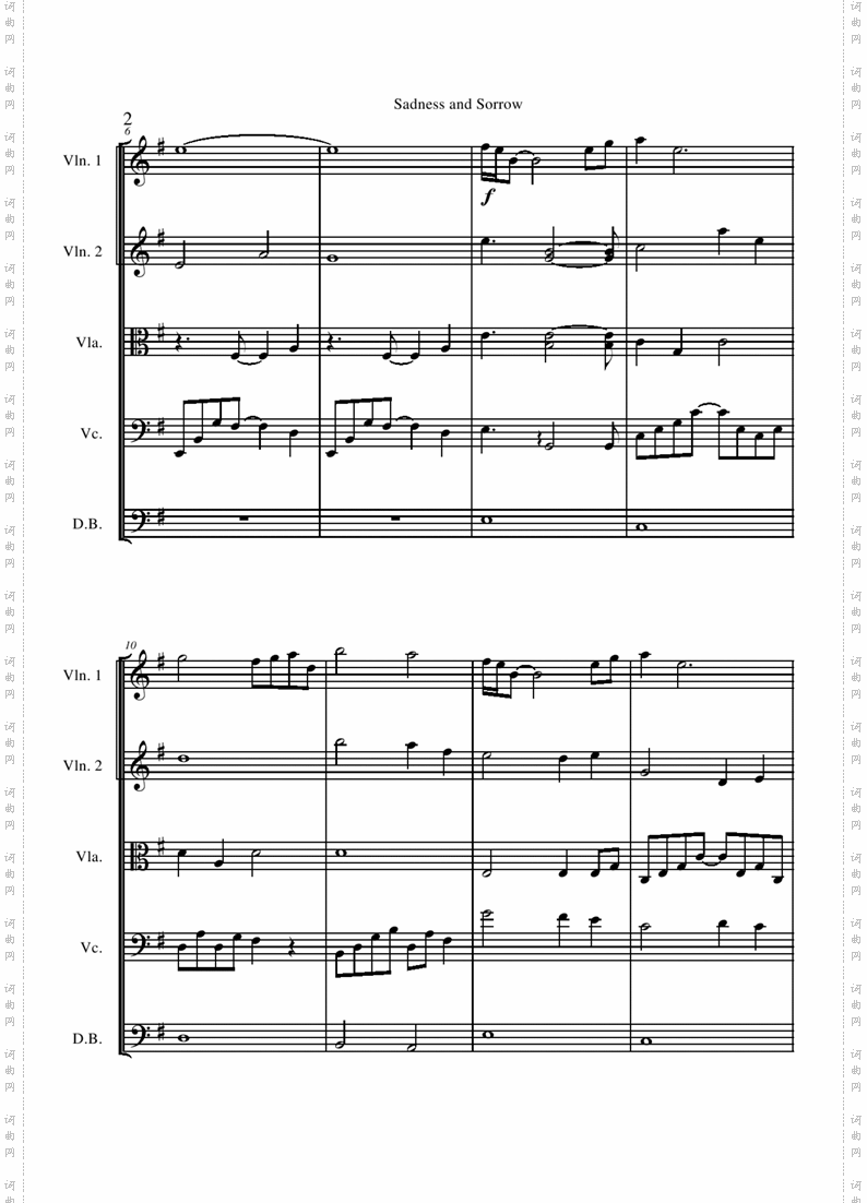 SadnessandSorrowscore