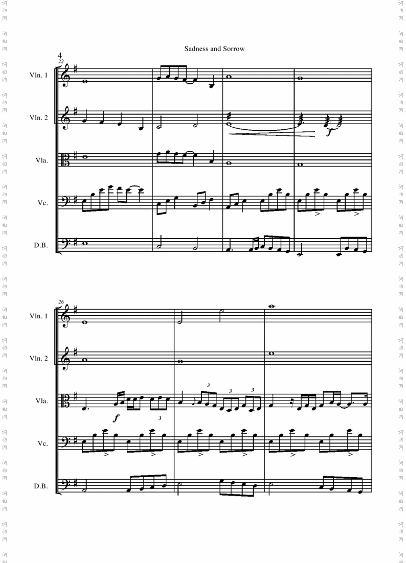 SadnessandSorrowscore