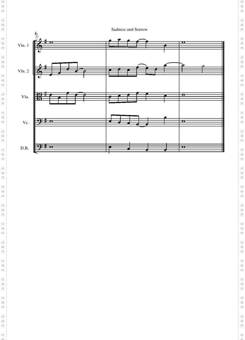 SadnessandSorrowscore